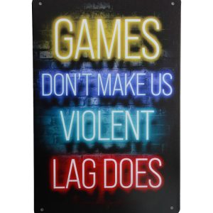 Games Lag – Metalen borden