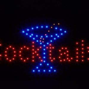 LED Bord Cocktails 50 x 25 cm