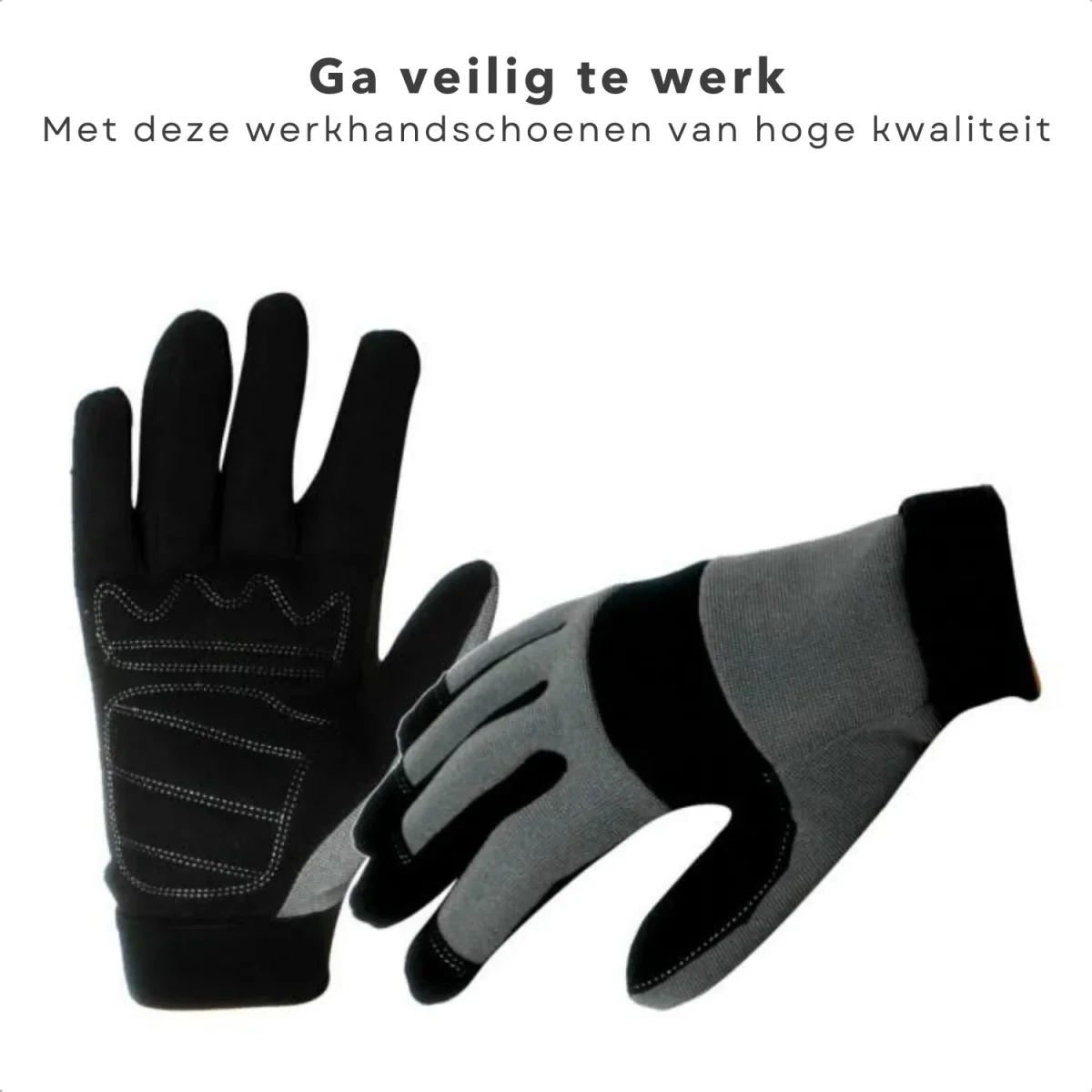 Cheqo® Veiligheidshandschoenen - Werkhandschoen - Snijbestendig - Bescherming tegen Fysieke & Mechanische Gevaren - EN 420 + EN 388 - 100g - 9/L - Afbeelding 5