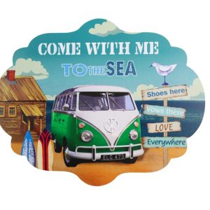 Houten bord Come to the sea