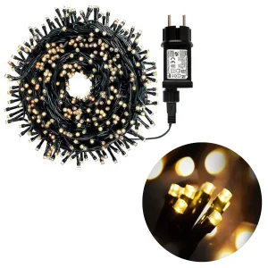 Cheqo® Kerstboomverlichting - Micro Clusterverlichting - Kerstlampjes - Led Verlichting - Kerstverlichting voor Binnen en Buiten - 700 LED - 14 Meter - Met Timer en dimmer - Extra Warm Wit