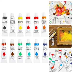 Cheqo® PRO Aquarelverf Set - Aquarel - Hobbyverf - 12ml - 12 Kleuren