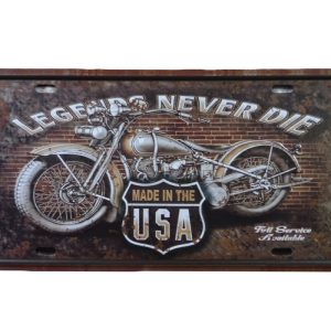 Legends Never Die – Metalen borden