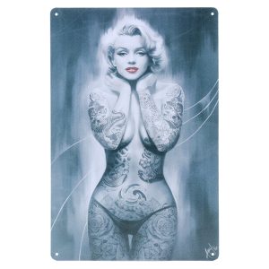 Tattoo pin up – Metalen borden