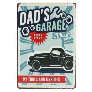 Dad’s Garage – Metalen borden
