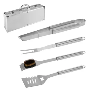 Cheqo® Luxe Barbecue Set - Barbecue Tang - Barbecue Gereedschap in Koffer - Barbecue Accesoires - Barbecue Borstel