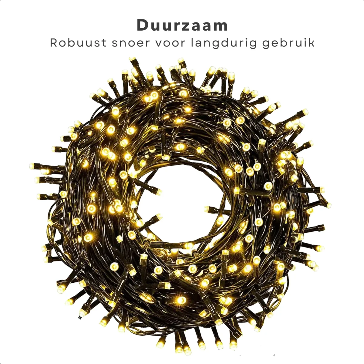 Cheqo® Clusterverlichting LED - Kerstboomverlichting - Kerstverlichting - Kerstlampjes - 768 Lampjes - 5.5M - Extra Warm Wit - Timer & Lichtfuncties - Afbeelding 5