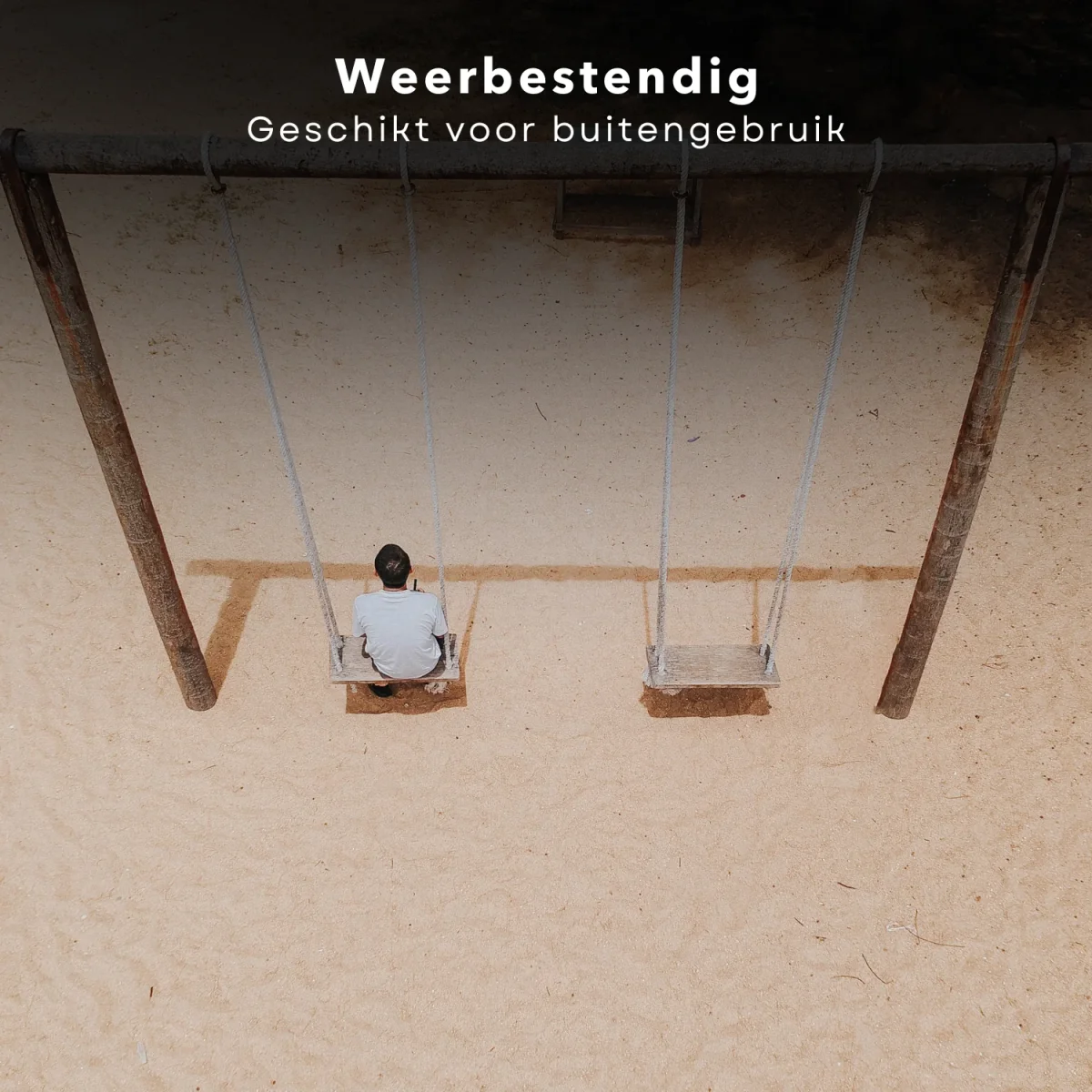 Cheqo® Houten Schommel Plank - Verstelbaar tot 180 cm - Kinderschommel voor Buiten - Max. 60 kg Draagkracht - Afbeelding 6