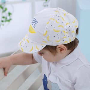Petje wit happy banana | 47 – 51 CM | 1-2 jaar