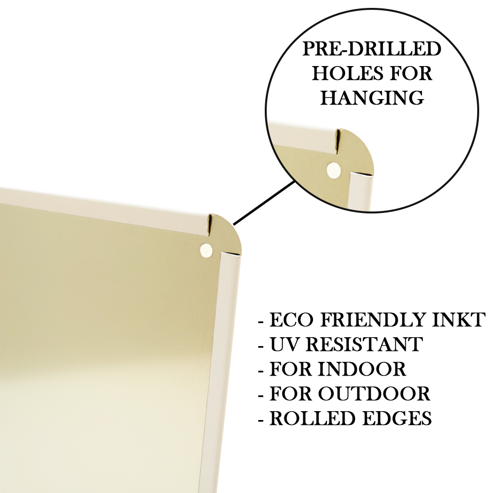 Alcohol metalen bord 30 x 40cm - Afbeelding 4