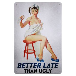 Better late – Metalen Borden