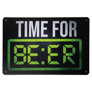 Time for beer Metalen borden