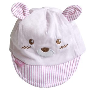 Baby pet | 0-9 maanden | roze met beer