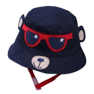 Zonnehoed beer donkerblauw | 12-24 maanden