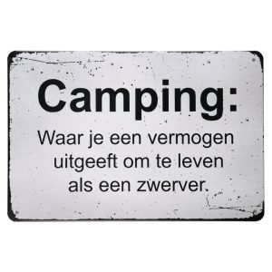 Camping – Metalen borden