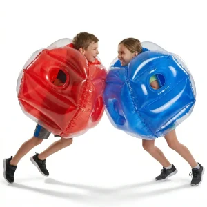 Cheqo® Body Bumpers Set van 2 - Bumperbal Opblaasbaar - Bubble Voetbal Bumperballen - Zorb Bal voor Kinderen en Volwassenen - Buitenspelen - Bubbelbal - Bumpervoetbal - Bump Ball - Buitenspeelgoed - Bubble Soccer - Botsbal - Sumo Bal - Body Zorb